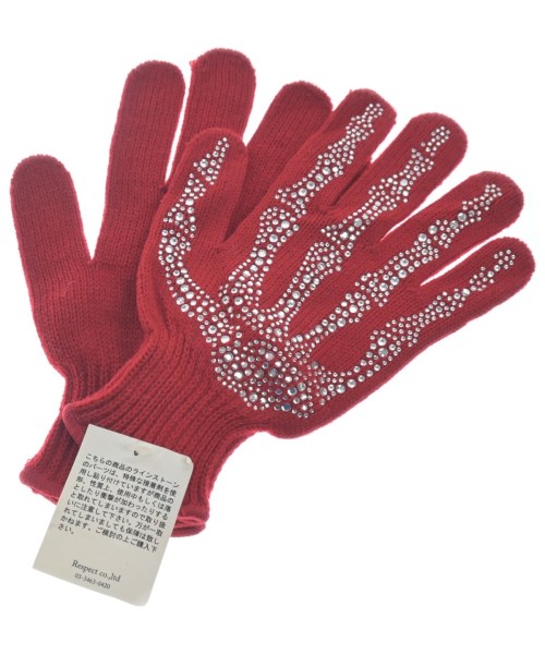 RESPECT（リスペクト）手袋 赤 サイズ:- メンズ/2200526731190