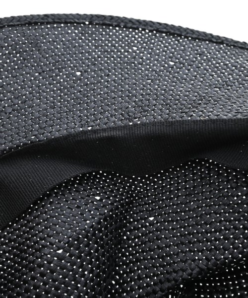 CELINE ROBERT（セリーヌロベルト）ストローハット 黒 サイズ:59cm レディース/2200621215106