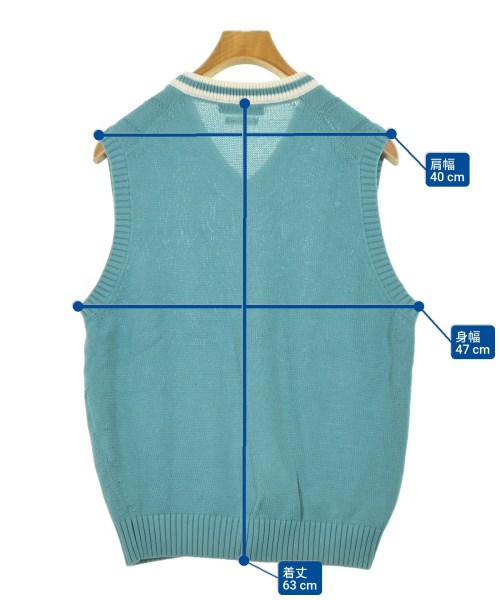 PILGRIM（ピルグリム）ベスト 青 サイズ:S メンズ/2200623493038