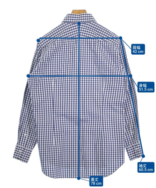 PILGRIM（ピルグリム）カジュアルシャツ 紺 サイズ:41(XL位) メンズ/2200673997029