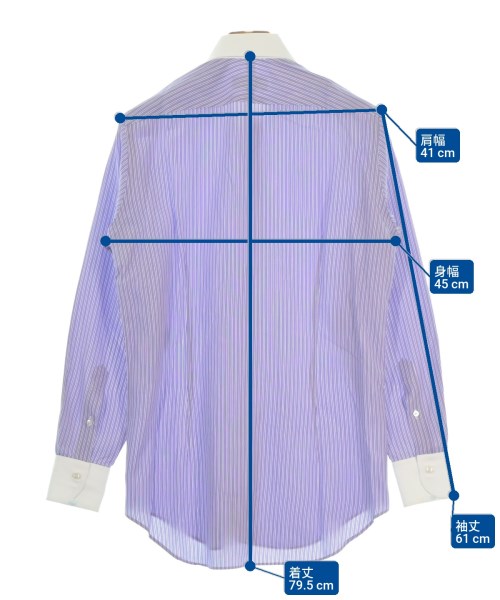 TOMORROWLAND（トゥモローランド）カジュアルシャツ 紫 サイズ:38(S位) メンズ/2200670791026