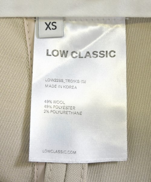 LOW CLASSIC（ロークラシック）その他 ベージュ サイズ:XS レディース/2200715915288