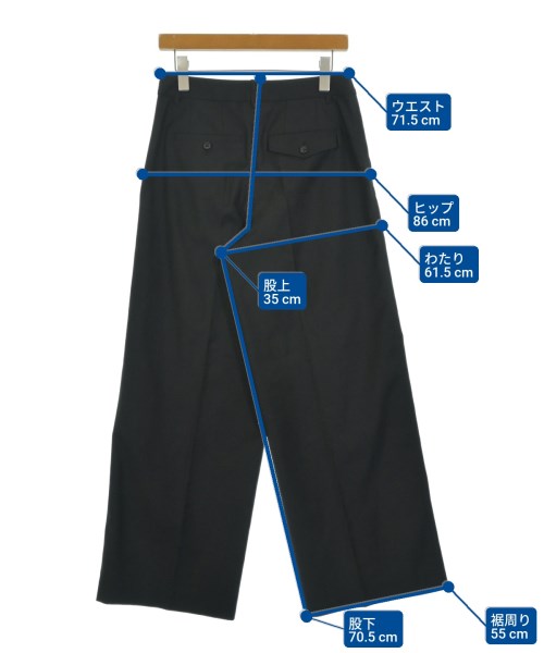 LOW CLASSIC（ロークラシック）スラックス 黒 サイズ:S レディース/2200659909121