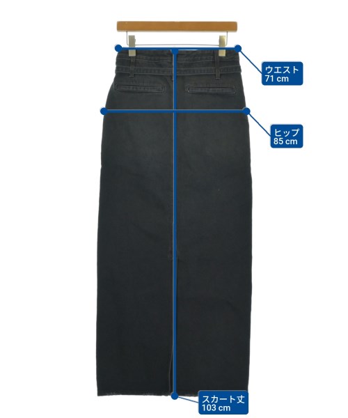 LOW CLASSIC（ロークラシック）ロング・マキシ丈スカート 黒 サイズ:S レディース/2200659909190