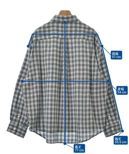 LOW CLASSIC（ロークラシック）カジュアルシャツ グレー サイズ:S メンズ/2200659909282