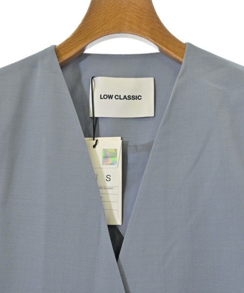 LOW CLASSIC（ロークラシック）ノーカラージャケット 青 サイズ:S レディース/2200682283137