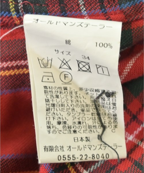 OLDMAN'S TAILOR（オールドマンズテーラー）その他 赤 サイズ:34(XXS位) メンズ/2200704217058