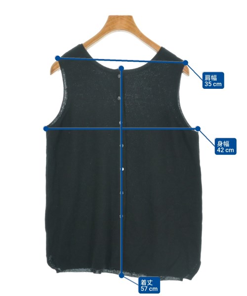 STAMP AND DIARY（スタンプアンドダイアリー）ベスト/ノースリーブ 黒 サイズ:F レディース/2200622404028