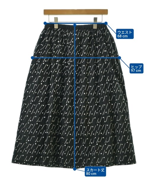 STAMP AND DIARY（スタンプアンドダイアリー）ロング・マキシ丈スカート 黒 サイズ:-(M位) レディース/2200673415059