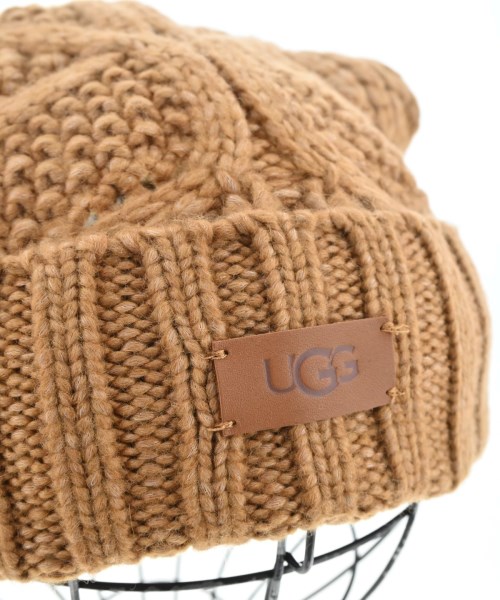 UGG（アグ）ニットキャップ・ビーニー 茶 サイズ:S レディース/2200619189075
