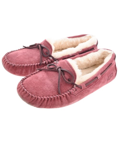 UGG(アグ)モカシン/デッキシューズ 赤 サイズ:US7(24cm位)/2200658439070