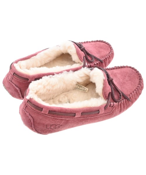 UGG（アグ）モカシン/デッキシューズ 赤 サイズ:US7(24cm位) レディース/2200658439070