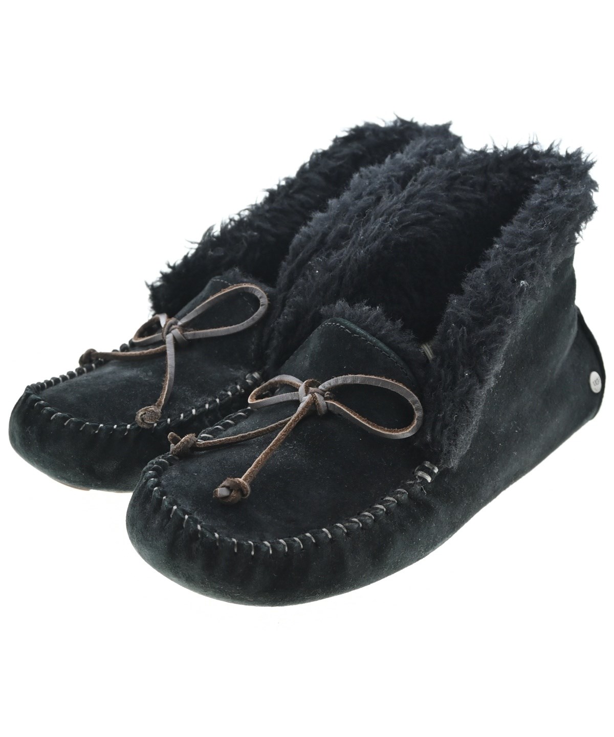 新品未使用　UGG 黒 モカシン UGG（アグ）モカシン/デッキシューズ 黒 サイズ:24cm レディース