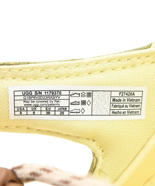 UGG（アグ）サンダル 黄 サイズ:25cm レディース/2200704526020