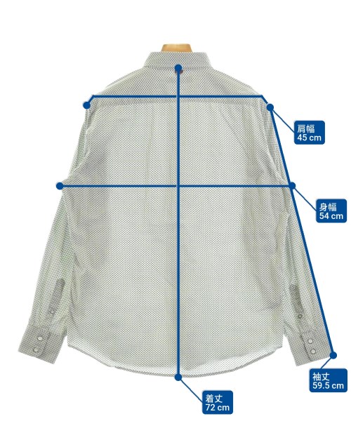 SAKS FIFTH AVENUE（サックスフィフスアベニュー）カジュアルシャツ グレー サイズ:M メンズ/2200664511050