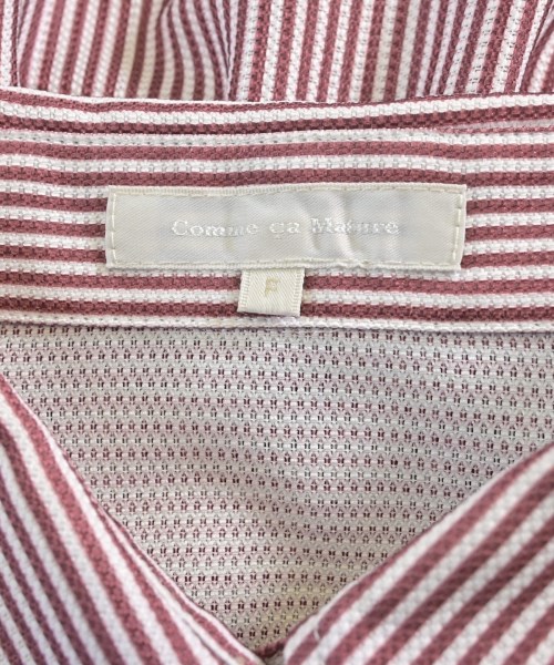 Comme ca Mature（コムサマチュア）シャツワンピース 赤 サイズ:F レディース/2200616835128