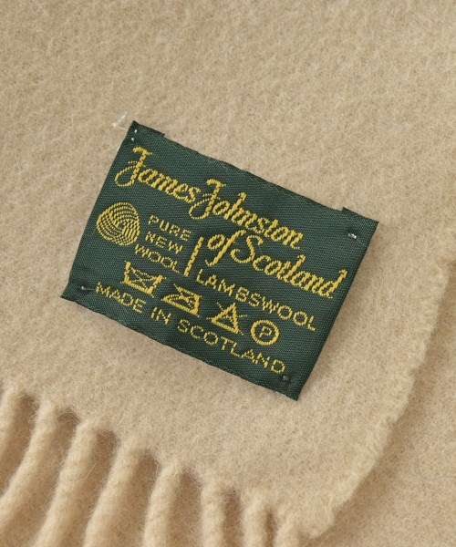 James Johnston of Scotland （ジェームスジョンストンスコットランド）マフラー ベージュ サイズ:- レディース/2200691948119
