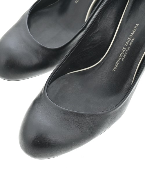 TOSHINOSUKE TAKEGAHARA（トシノスケ　タケガハラ）パンプス 黒 サイズ:25cm レディース/2200659277466