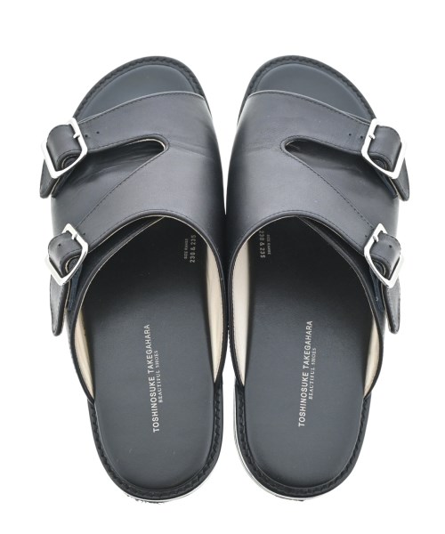 TOSHINOSUKE TAKEGAHARA（トシノスケ　タケガハラ）サンダル 黒 サイズ:23cm レディース/2200651395014