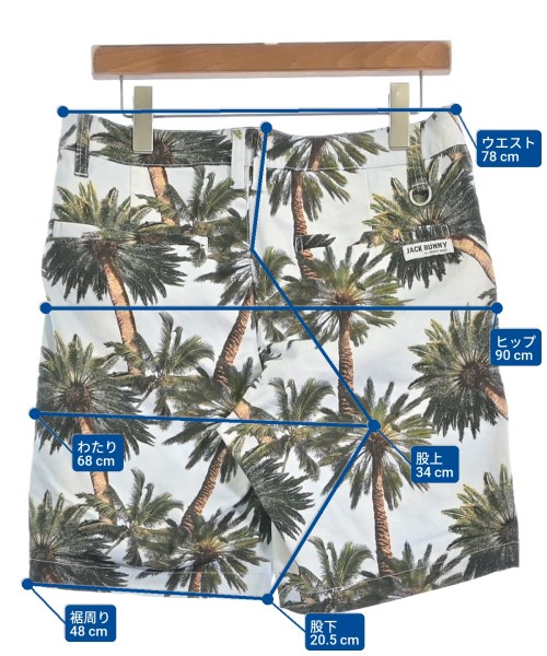 Jack Bunny!! by PEARLY GATES（ジャックバニーバイパーリーゲイツ）ショートパンツ 青 サイズ:5(L位) メンズ/2200631423089