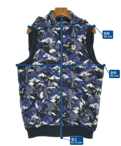 Jack Bunny!! by PEARLY GATES（ジャックバニーバイパーリーゲイツ）ダウンジャケット/ダウンベスト 青 サイズ:4(XL位) レディース/2200670772032