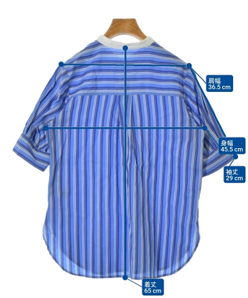 NOLLEY'S Light（ノーリーズライト）カジュアルシャツ 青 サイズ:38(M位) レディース/2200636925021