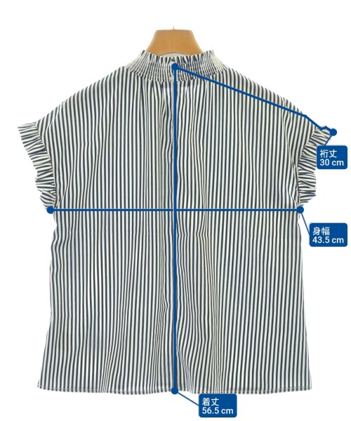 NOLLEY'S Light（ノーリーズライト）ブラウス 紺 サイズ:38(M位) レディース/2200622370064