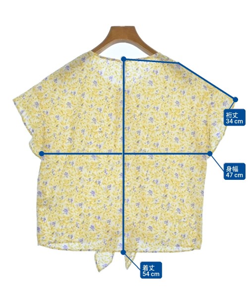 NOLLEY'S Light（ノーリーズライト）ブラウス 黄 サイズ:38(M位) レディース/2200642639189