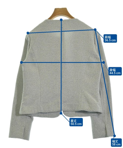 NOLLEY'S Light（ノーリーズライト）ノーカラージャケット グレー サイズ:40(M位) レディース/2200631114017