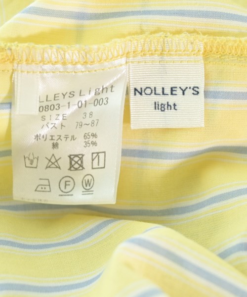 NOLLEY'S Light（ノーリーズライト）ブラウス 黄 サイズ:38(M位) レディース/2200603401022