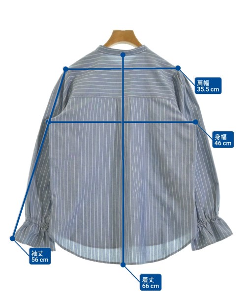 NOLLEY'S Light（ノーリーズライト）カジュアルシャツ 紺 サイズ:38(M位) レディース/2200680846044