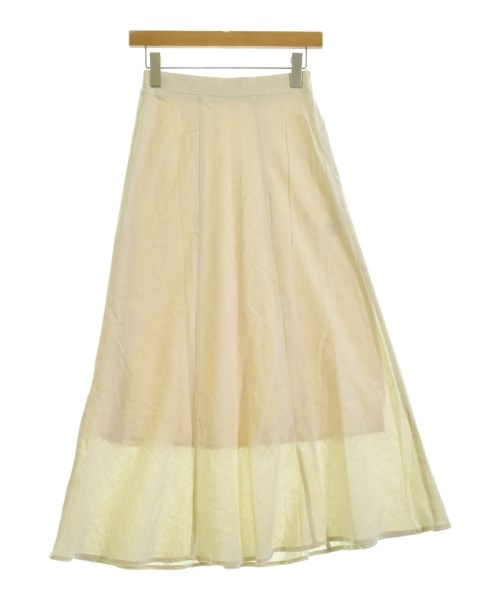 NOLLEY'S Light(ノーリーズライト)ロング・マキシ丈スカート 白 サイズ:36(S位)/2200652733082