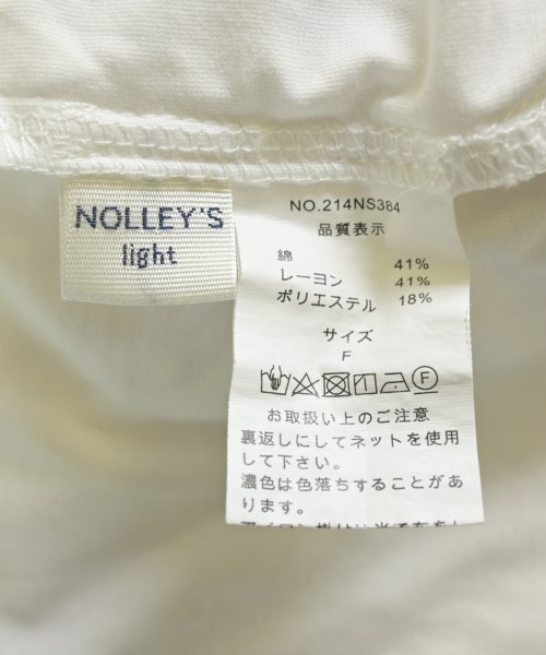 NOLLEY'S Light（ノーリーズライト）Tシャツ・カットソー 白 サイズ:F レディース/2200692699102
