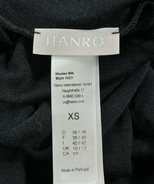 HANRO（ハンロ）ニット・セーター 黒 サイズ:XS レディース/2200662282051