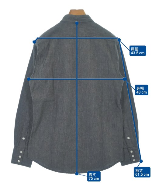 McHILL（マックヒル）カジュアルシャツ グレー サイズ:15(S位) メンズ/2200621238051