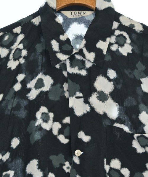 TOWN（タウン）カジュアルシャツ 黒 サイズ:S メンズ/2200643130203