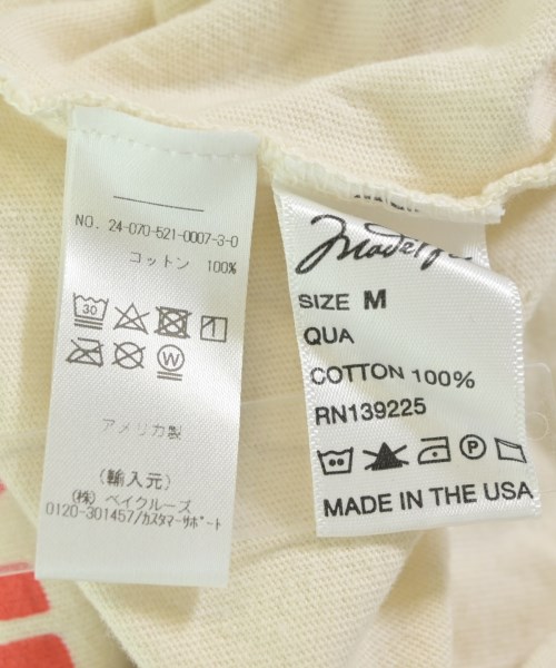 MADE WORN（メイドウォーン）Tシャツ・カットソー ベージュ サイズ:M レディース/2200665370472