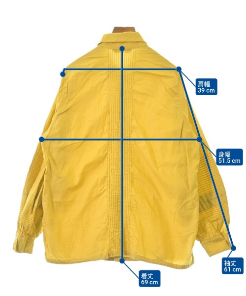 YACCOMARICARD（ヤッコマリカルド）カジュアルシャツ 黄 サイズ:2(M位) レディース/2200627433139