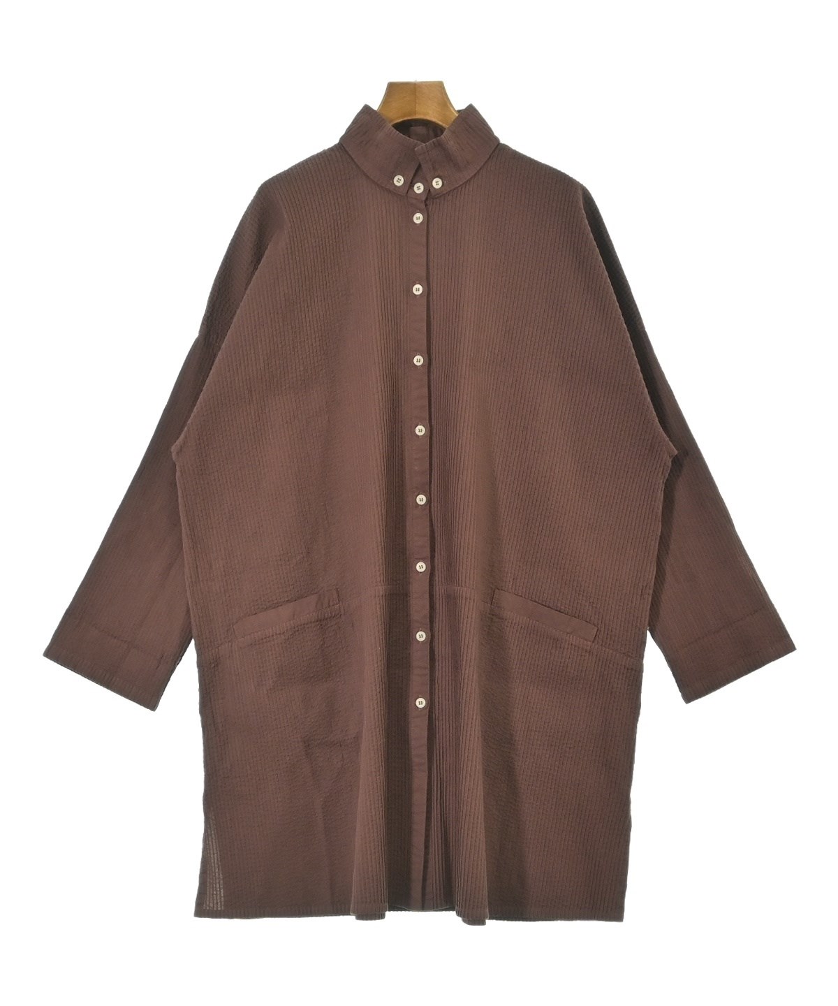YACCOMARICARD（ヤッコマリカルド）シャツワンピース 茶 サイズ:2(M位