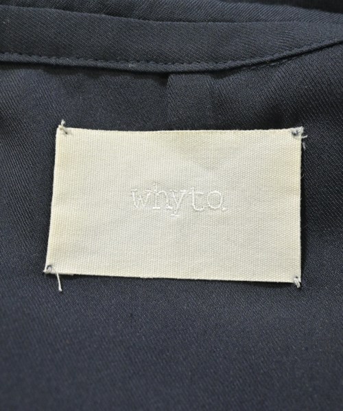 whyto.（ホワイト）ワンピース 紺 サイズ:40(M位) レディース/2200612174139