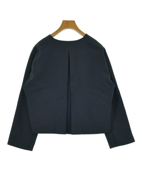 whyto.（ホワイト）ノーカラージャケット 紺 サイズ:38(M位) レディース/2200611536099