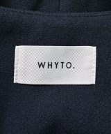 whyto.（ホワイト）ノーカラージャケット 紺 サイズ:38(M位) レディース/2200611536099