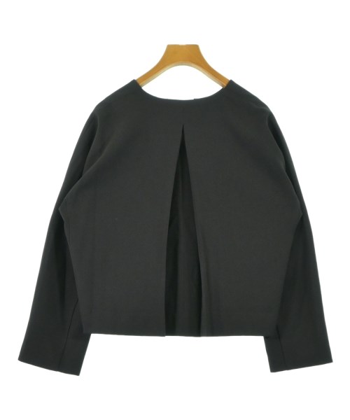 whyto.（ホワイト）ノーカラージャケット 黒 サイズ:38(M位) レディース/2200611536105