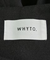 whyto.（ホワイト）ノーカラージャケット 黒 サイズ:38(M位) レディース/2200611536105