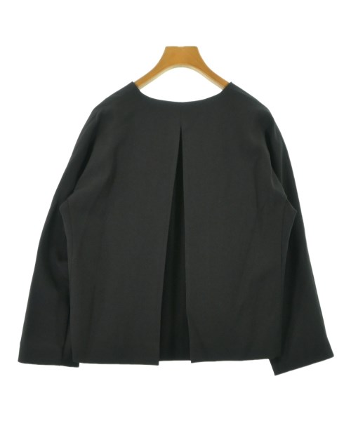 whyto.（ホワイト）ノーカラージャケット 黒 サイズ:36(S位) レディース/2200611536112