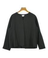 whyto.（ホワイト）ノーカラージャケット 黒 サイズ:36(S位) レディース/2200611536112