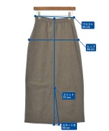 whyto.（ホワイト）ロング・マキシ丈スカート 茶 サイズ:-(M位) レディース/2200612803022
