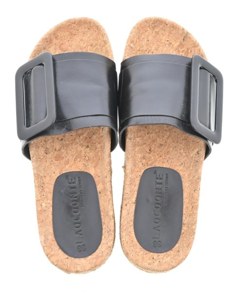 LAOCOONTE（ラオコンテ）サンダル 黒 サイズ:EU38(24.5cm位) レディース/2200621849257