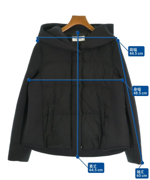 PINORE（ピノーレ）ダウンジャケット/ダウンベスト 黒 サイズ:40(M位) レディース/2200671719012