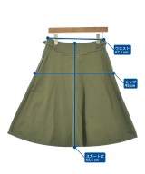VETEMENTS DE TRAVAIL（ヴェトモンドゥトラバイユ）ひざ丈スカート カーキ サイズ:38(M位) レディース/2200632660094
